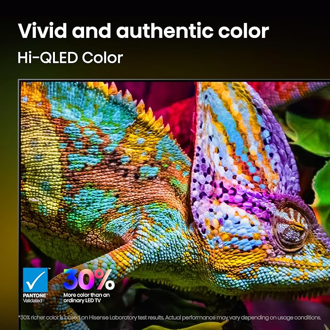 Hisense 100" U7 Mini-LED ULED 4K UHD Best Premium Gaming Smart Google TV (100U7SG, 2026 New) - Hi-QLED, Native 165Hz, VRR 288, High Brightness, HDR10+, Dolby Vision IQ·Atmos, IMAX Enhanced, 2.1.2 Ch