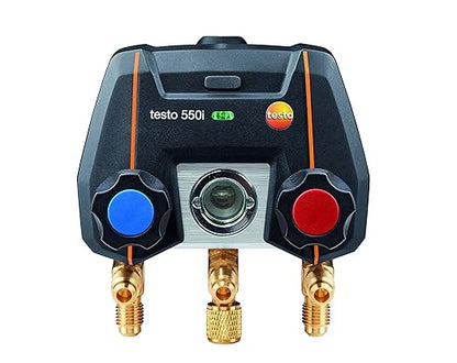 Testo 550i I App Operated Digital Manifold for air Conditioning, Refrigeration Systems and Heat Pumps – with Bluetooth