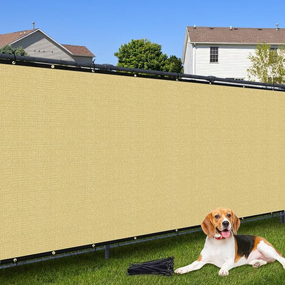 5'X2' Customized Fence Privacy Screen with 90% Blockage Cover Cloth for Pool Yard Patio Sand