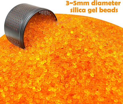 Gun Safe Dehumidifier, Moisture Absorber, 200g Small Silica Gel Desiccant Canister for Gun Cabinets & Safes, Aluminum Shell, Reusable