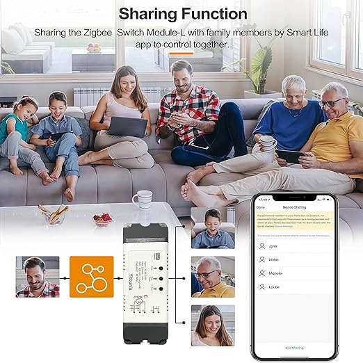 WiFi Linear Actuator Module, Motor Controller with Tuya Smart Life App, Alexa Voice Control, RF433 Remote, Forward Reverse Switch & WiFi Timer Switch for Automation (AC 85V-220V)