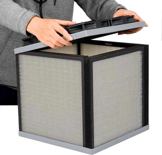3Pro, Air purifer for house up to 3100ft2, CADR super large 413cfm, collapsible and portable, can be packed into a 20" suitcase.
