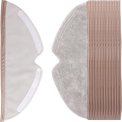 Microfiber Mop Cloth 12 Packs Compatible with roborock E Series, S5, S5 Max, S6 Series, Q5, Q5 Pro, Q5 Pro+, Q7, Q7Max, Q8Max and Q8Max+ Robot Vacuum Cleaner, Replacement Accessories