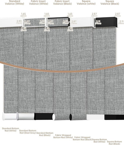 Kincmo Motorized Blinds with Remote, Light Filtering Roller Shades Work with Apple Homekit,Alexa,Google Home, Custom Electric Blinds with App,Voice Control (75% Blackout Meridian Grey)
