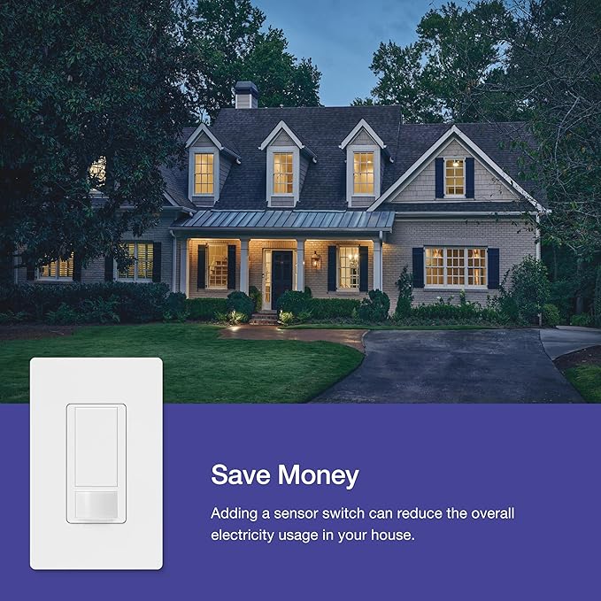 Lutron Maestro Motion Sensor Switch | 2 Amp, Single Pole | MS-OPS2-HT | Hot