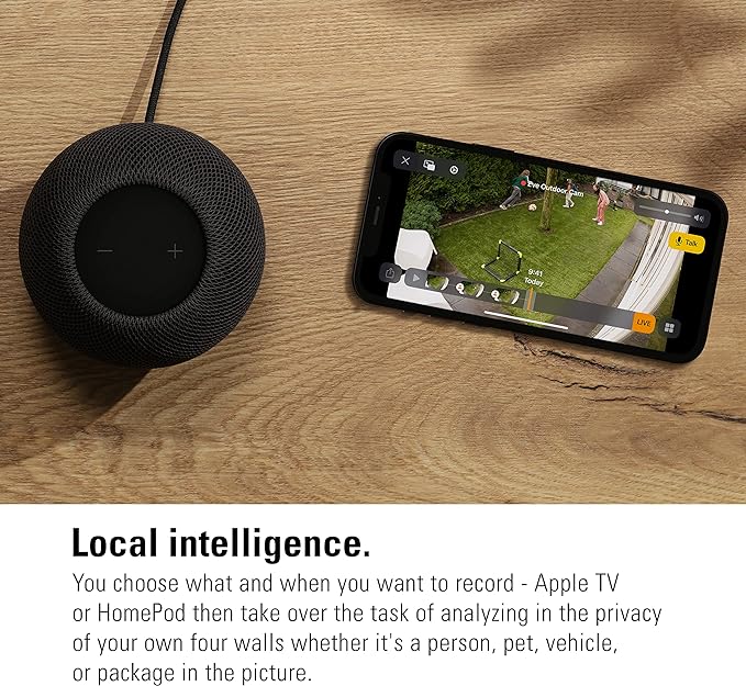 Eve Outdoor Cam 2-Pack Secure floodlight Camera, High Security & Privacy (HomeKit Secure Video), 1080p, Night Vision, Wi-Fi (2.4 GHz), Motion Sensor, 2-Way Communication, People/pet/Vehicle Detection
