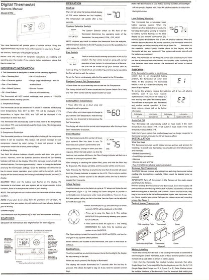 CT72 Basic Tamper Proof Thermostat