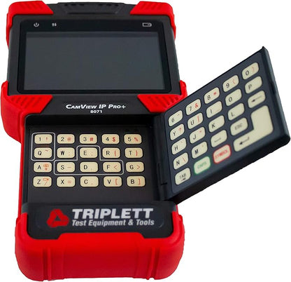 Triplett 8073 CamView IP Pro-D CCTV Camera Tester with Built-in DHCP Server - IP, AHD 2.0, HD-TVI 3.0, HD-CVI 3.0