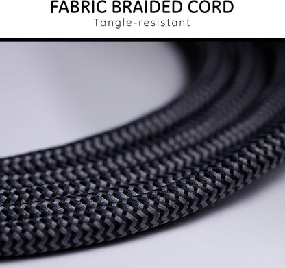 GE 3-Outlet Braided Power Strip Extension Cord with Multiple Outlets 8 Ft (Pack of 12)