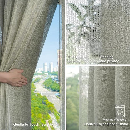 Motorized Sheer Vertical Blinds with Remote, Light Filtering Vertical Blind Sliding Door Blinds Remote Control Blinds for Sliding Glass Door Customize(Elegant Khaki)