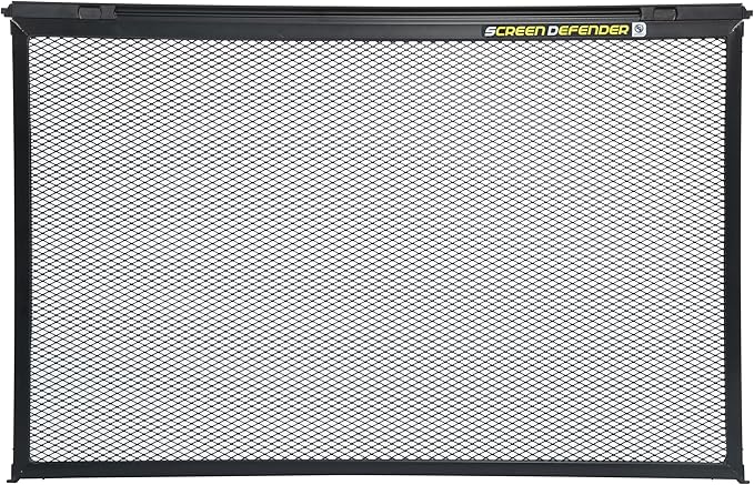 Lippert Components 859794 Screen Defender RV Entry Door Aluminum Screen Protector, 30-inch, Black