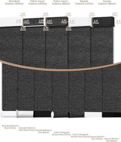 Kincmo Motorized Blinds with Remote, Light Filtering Roller Shades Work with Apple Homekit,Alexa,Google Home, Custom Electric Blinds with App,Voice Control (60% Blackout Atlantic Black)