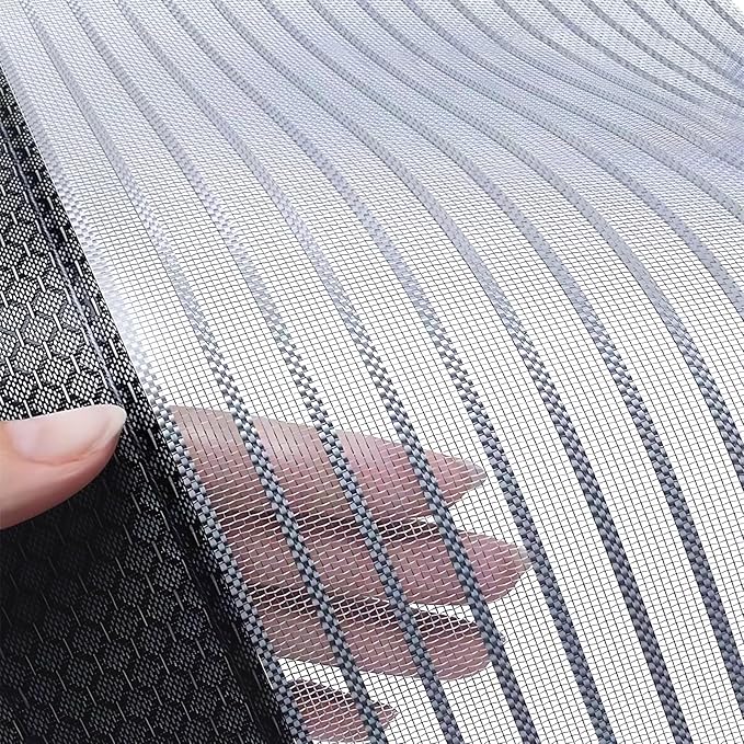 Heavy Duty Door Screen Magnetic Closure, LOVIGA Thickened Fiberglass Screen Door Mesh, Self Sealing, Tear Resistant, Easy Assemble, Fine Mesh Keep Bugs Out Fit Door Size 70 Inch X 80 Inch