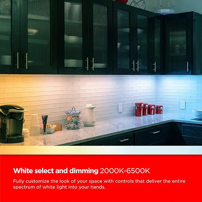 UltraPro 12 inch Plug-in Wi-Fi Under Cabinet Lights, Many White
