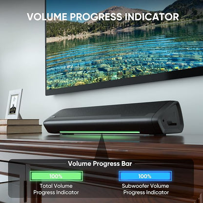 Saiyin Sound Bar with Subwoofer, Home Theater Surround System for TV PC