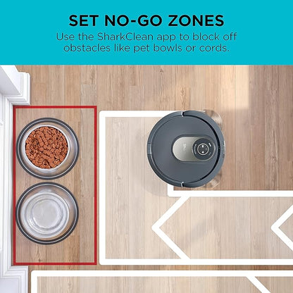 Shark AV2001 AI Robot Vacuum with Self-Cleaning Brushroll, Compatible with Alexa (Renewed)