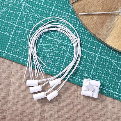 5 Sets Magnetic Door Switch RC-33 NC Recessed Wired Security Window Door Sensor Alarm Contact Sensor for Alarm System (White)