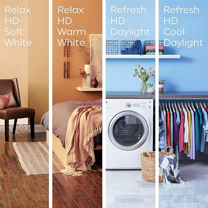GE Relax LED Light Bulbs, 40 Watt, Soft White, A19 (24 Pack)