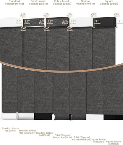 Kincmo Motorized Blinds with Remote, Light Filtering Roller Shades Work with Apple Homekit,Alexa,Google Home, Custom Electric Blinds with App,Voice Control (75% Blackout Classic Shadow)
