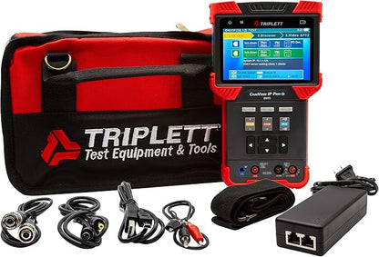Triplett 8073 CamView IP Pro-D CCTV Camera Tester with Built-in DHCP Server - IP, AHD 2.0, HD-TVI 3.0, HD-CVI 3.0
