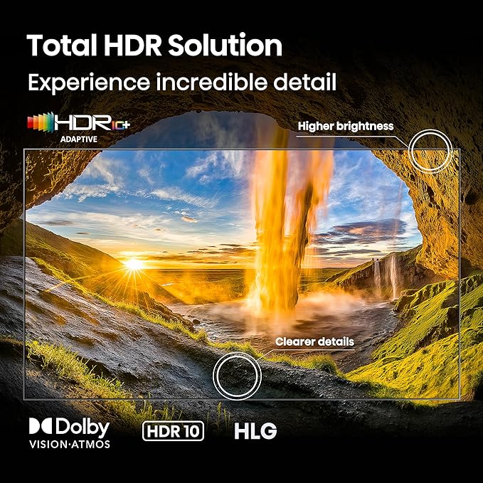 Hisense 75" E6 Cinema Series Hi-QLED 4K UHD Smart Fire TV (75E6QF) - AI Light Sensor, Dolby Vision · Atmos, Voice Remote with Alexa, Motion Rate 120, HDR 10+ Adaptive, Game Mode Plus