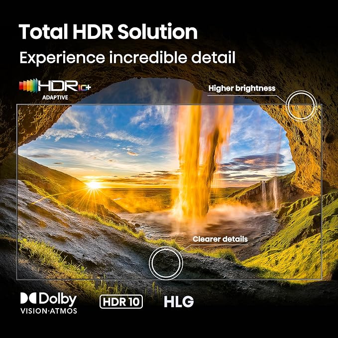 Hisense 50" E6 Cinema Series Hi-QLED 4K UHD Smart Fire TV (50E6QF) - AI Light Sensor, Dolby Vision · Atmos, Voice Remote with Alexa, Motion Rate 120, HDR 10+ Adaptive, Game Mode Plus