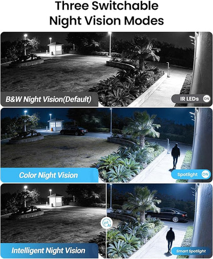 ZOSI 4K PoE Security Camera System, Person Vehicle Detection, 6pcs 4K Indoor Outdoor Spotlight PoE Cameras, Night Vision, 2 Way Audio, 8CH 8MP Home Surveillance NVR with 2TB HDD for 24/7 Recording