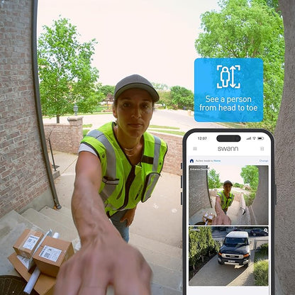 Swann Evo Wireless Video Doorbell Black