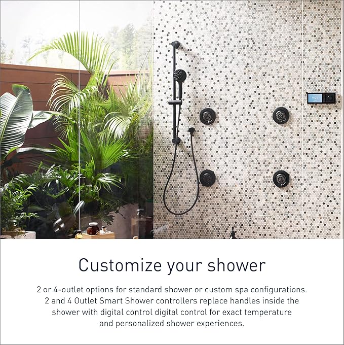 Moen TS3302TB U by Moen Digital Shower Controller and S3102 Valve 2-Outlet