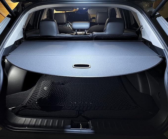 Compatible with 2026-2022 Hyundai IONIQ 5 Rear Cargo Security Shade Cover Black Privacy Screen Retractable Rear Storage Waterproof Cargo Cover Luggage Security Shield Shade