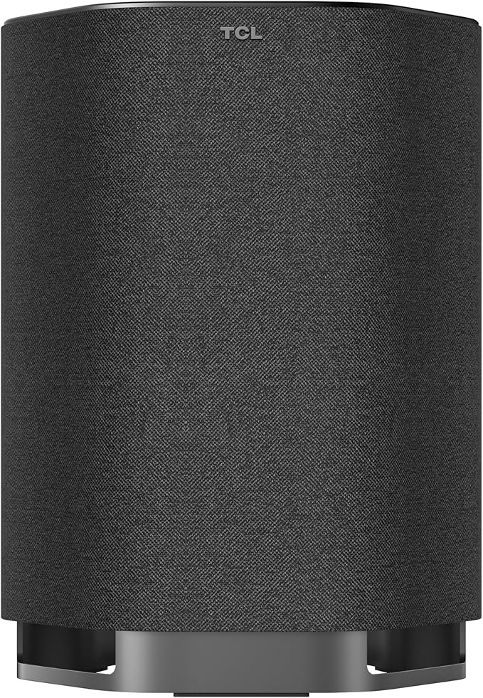 TCL Z100 Wireless Immersive 3D Home Theater Subwoofer QM6K, QM7K, QM8K, QM9K & X11L | Dolby Atmos Deep-Bass, Room-Filling Sound | Flexible Placement & Modern Design | Latest Model