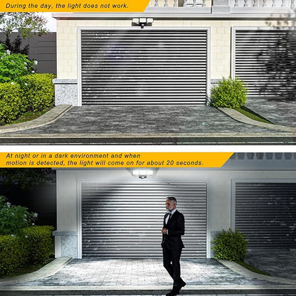 Battery Powered Motion Sensor Outdoor Lights, 1500LM Flood Lights IP65 Waterproof Security Light Motion Detector Lights Wireless for Outside Yard 1Pack