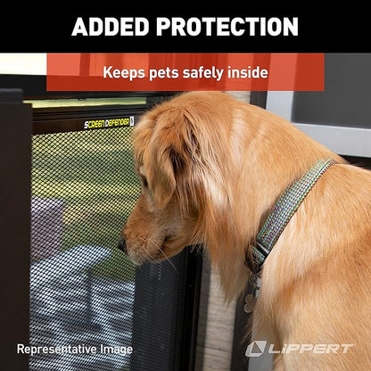 Lippert Components 859791 Screen Defender RV Entry Door Aluminum Screen Protector, 24-inch Door (20.5" Screen Kit)