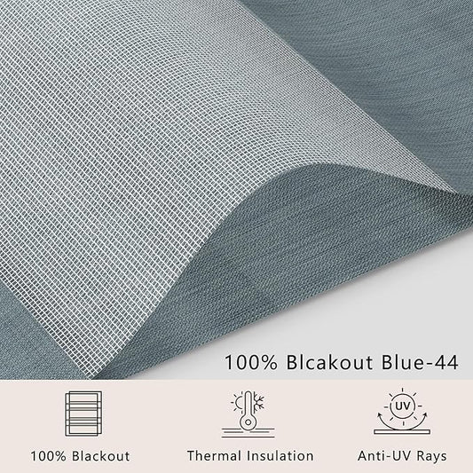 Bringnox Smart Motorized Zebra Roller Blinds - 85% Blackout, Remote Control, Works with HomeKit, Google Home & Alexa via Hub, Custom Size