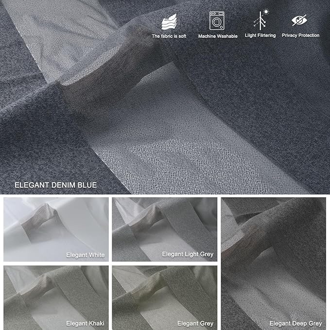 Motorized Sheer Vertical Blinds with Remote, Light Filtering Vertical Blind Sliding Door Blinds Remote Control Blinds for Sliding Glass Door Customize(Elegant Denim Blue)
