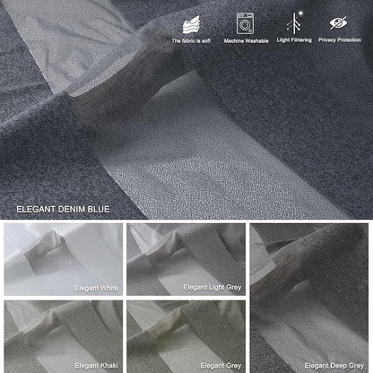 Motorized Sheer Vertical Blinds with Remote, Light Filtering Vertical Blind Sliding Door Blinds Remote Control Blinds for Sliding Glass Door Customize(Elegant Denim Blue)