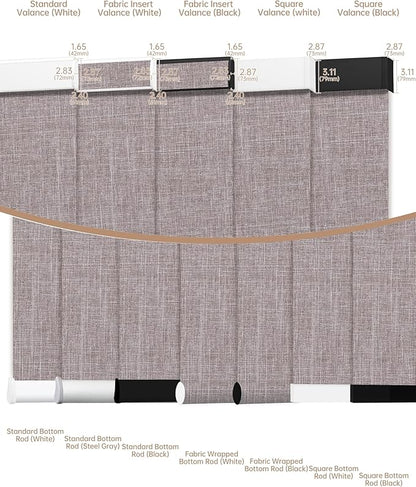 Kincmo Motorized Blinds with Remote, Light Filtering Roller Shades Work with Apple Homekit,Alexa,Google Home, Custom Electric Blinds with App,Voice Control (75% Blackout Meridian Oat)