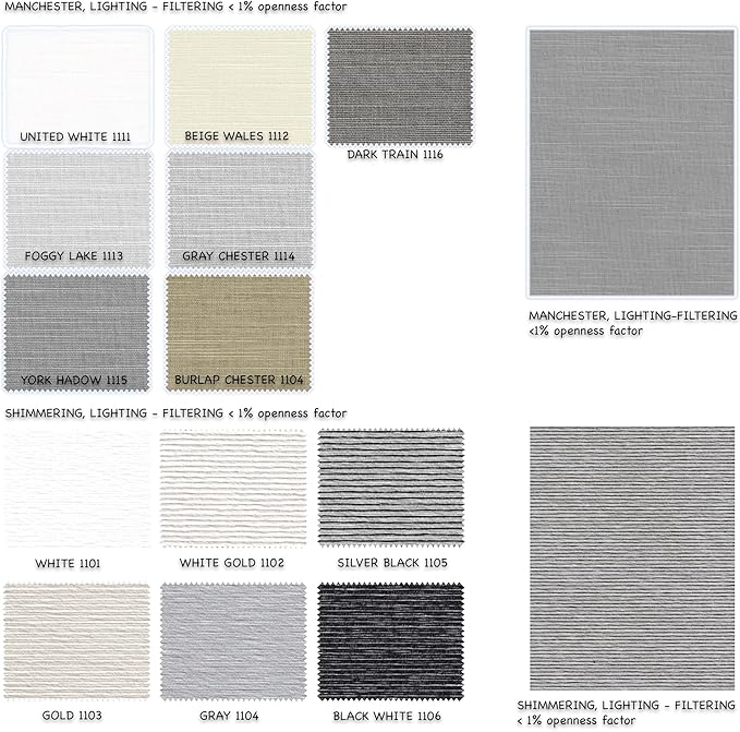 HILADUO Custom Motorized Light Filtering Roller Shades – Smart Electric Blinds Work with Apple Home, Alexa & Google Home, < 1% Openness Factor Fabric (20"-105" Width)