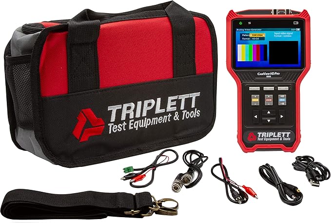 Triplett 8065 CamView HD Pro CCTV Camera Tester - Analog NTSC/PAL, AHD 2.0, HD-TVI 3.0, HD-CVI 3.0