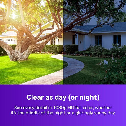 Roku Battery Camera Plus (2025 Model) – Weather‑Resistant Wireless Indoor/Outdoor Security Camera with 1080p HD, Two‑Way Audio & Long‑Life Rechargeable Battery (Renewed)
