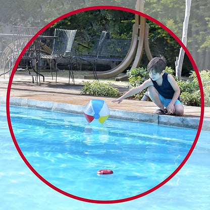 Lifebuoy Pool Alarm System - Pool Motion Sensor with Advanced Algorithm - Smart Pool Alarm That is Application Controlled. Powerful Sirens Blare at Poolside and Indoors
