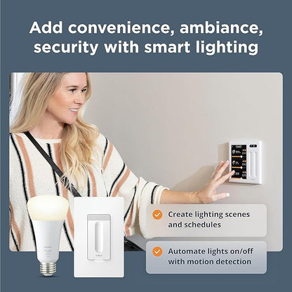 Brilliant Smart Home Control (2-Switch Panel) — Alexa Built-In & Compatible with Ring, Sonos, Hue, Google Nest, Wemo, SmartThings, Apple HomeKit — In-Wall Touchscreen Control for Lights, Music, & More