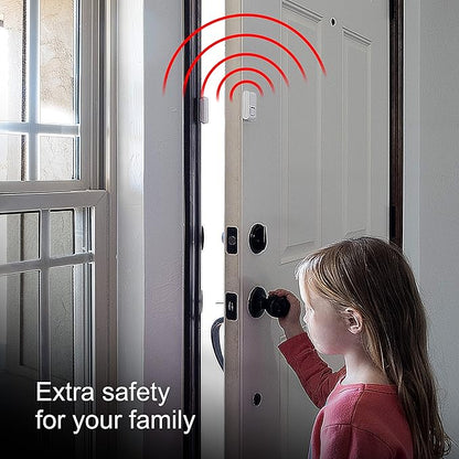 UltraPro Personal Security Window and Door Alarm, 6 Pack, Wireless Chime | DIY Protection, Burglar Alert, Easy Installation, Home Security, Ideal for Home, Garage, Apartment, White, 49721