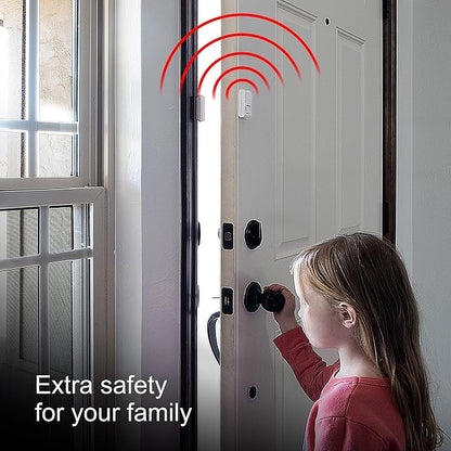 UltraPro Personal Security Window and Door Alarm, 1 Pack, Wireless Chime | DIY Protection, Burglar Alert, Easy Installation, Home Security, Ideal for Home, Garage, Apartment, White, 56789