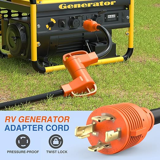 Nilight 30 Amp to 50 Amp RV Generator Adapter Cord ETL Listed L14-30P14-50R