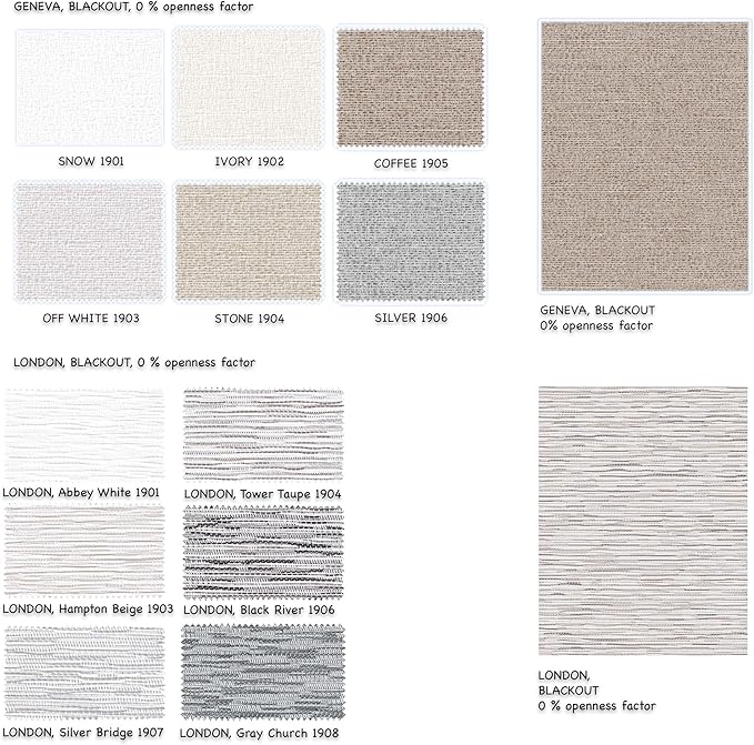 HILADUO Custom Motorized Blackout Roller Shades – Smart Electric Blinds Work with Apple Home, Alexa & Google Home – 100% Light Blocking Thermal for Bedroom (20"-105" Width)