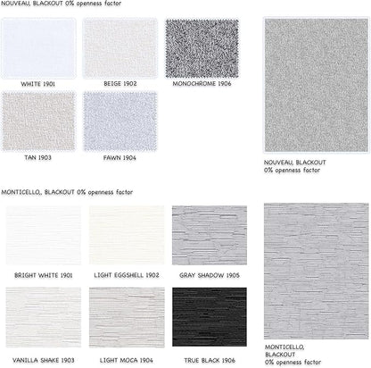 HILADUO Custom Motorized Blackout Roller Shades – Smart Electric Blinds Work with Apple Home, Alexa & Google Home – 100% Light Blocking Thermal for Bedroom (20"-105" Width)
