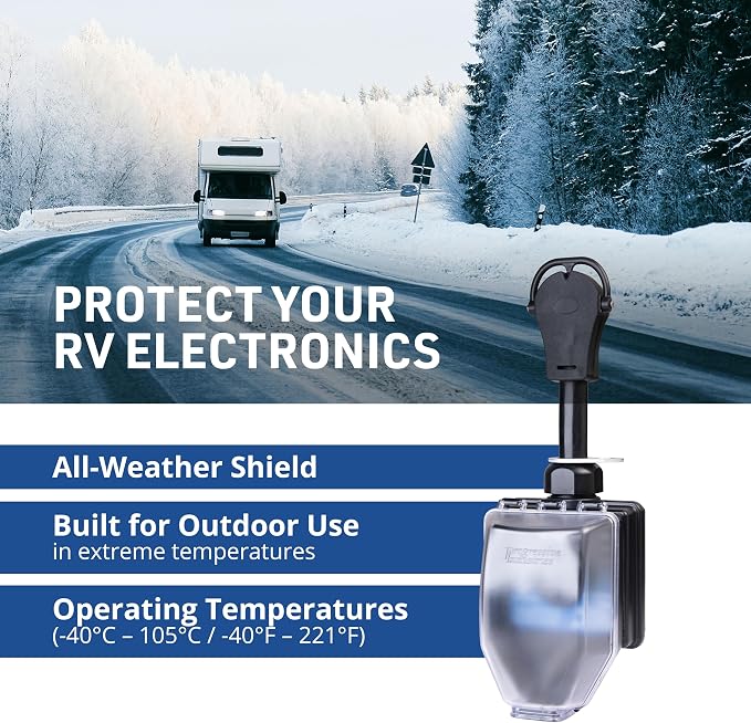 Progressive Industries SSP-50XL Portable RV Smart Surge Protector, Black, 50 Amp