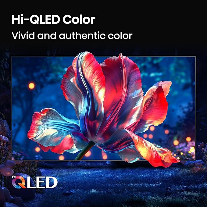 Hisense 43" E6 Cinema Series Hi-QLED 4K UHD Smart Fire TV (43E6QF) - AI Light Sensor, Dolby Vision · Atmos, Voice Remote with Alexa, Motion Rate 120, HDR 10+ Adaptive, Game Mode Plus