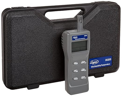 Supco IAQ55 Handheld Indoor Air Quality Monitor, 0 to 2000 ppm, 1 ppm Resolution, +/-75 ppm Accuracy